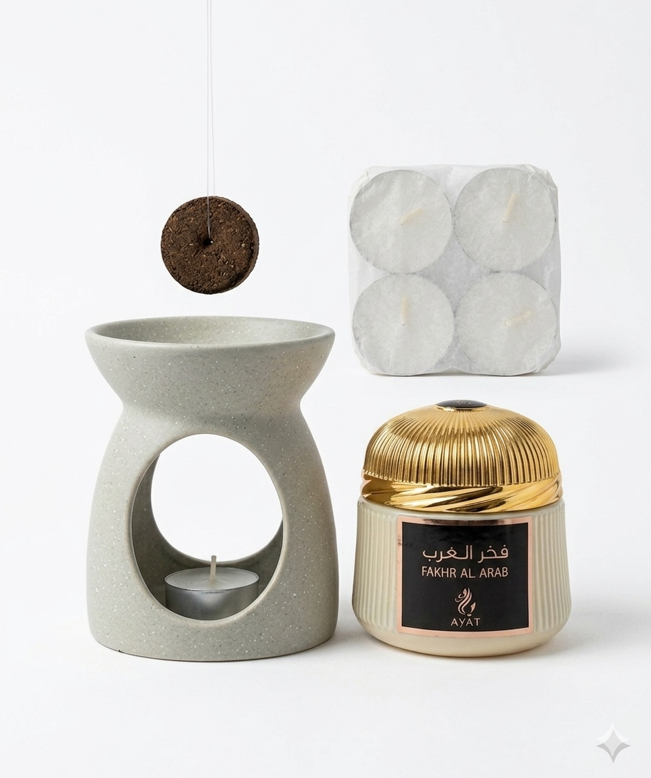 Rituel Encens arabe et son Diffuseur Design
